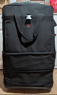 31 Inch Multi Tiered Collapsible Expandable Rolling Wheeled Travel Duffle Bag Spinner Luggage