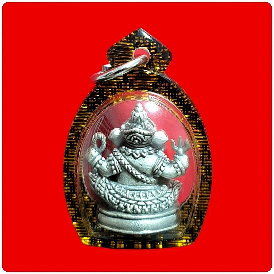 Ganesha Roop Lor/Lord Ganpati/Phra Pikanet Amulet/Elephant God with Red ...