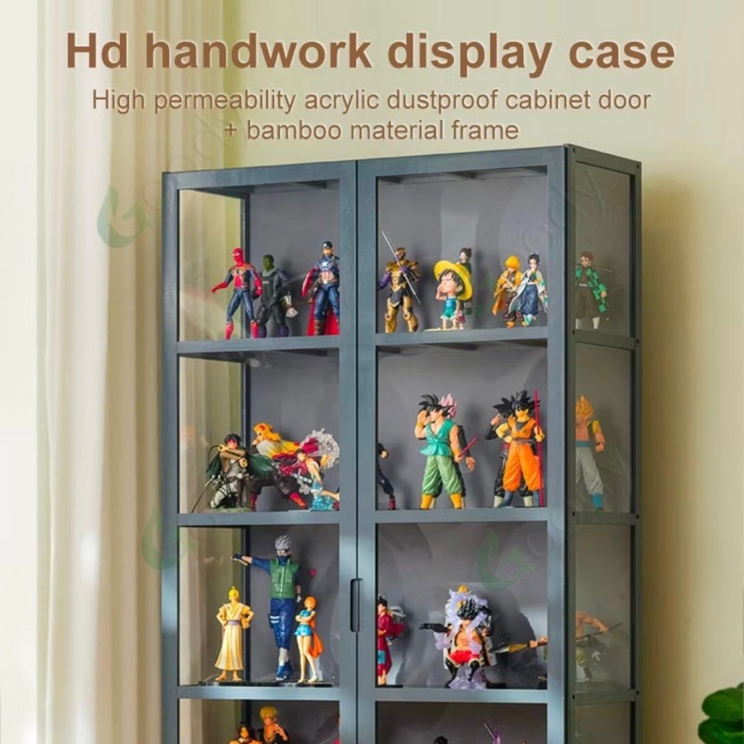 5 Tier Transparent Display Cabinet | Figurine Display Cabinet With ...