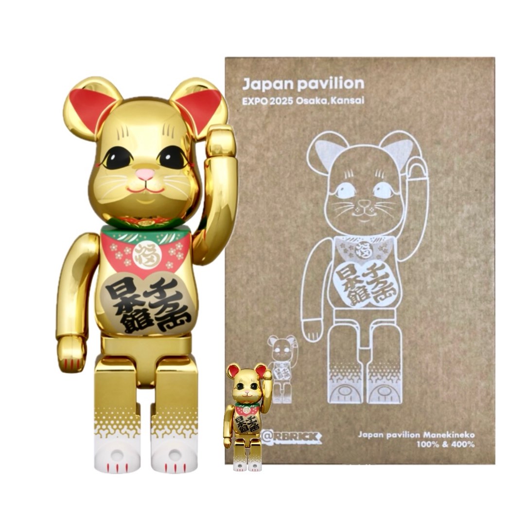 BE@RBRICK 日本館 関西万博 招き猫 100％ & 400％ BE@RBRICK 日本館 エレメント 5体セット BE@RBRICK 日本館 100