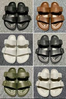 💜Birkenstock EVA Double Buckle Slippers  Casual Outdoor Sandals Beach Shoes Unisex629804595310091127