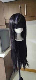 Black net wig