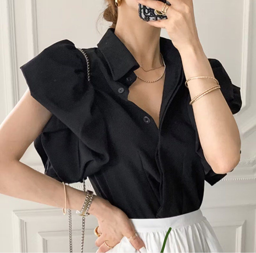 Black Puff Blouse Zara ins (Category: Blouses) located in Taguig. Submitted by rgonzalez20 (Listing ID 1364663858, Image 3). Description: Like zara hiqh quality, bought in korea. Brand New RFS: Declutter.