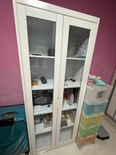 Ikea MiLSBO glass cabinet, Furniture & Home Living