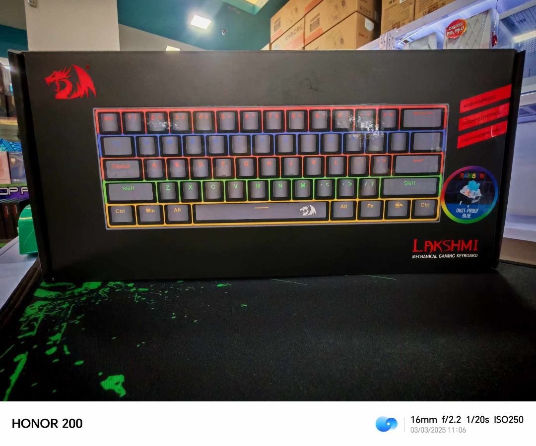Brandnew REDRAGON LAKSHMI (Category: Computer Keyboard) located in Cavite. Submitted by donaldfranco1989 (Listing ID 1364619080, Image 1). Description: 61% MECHANICAL KEYBOARD.