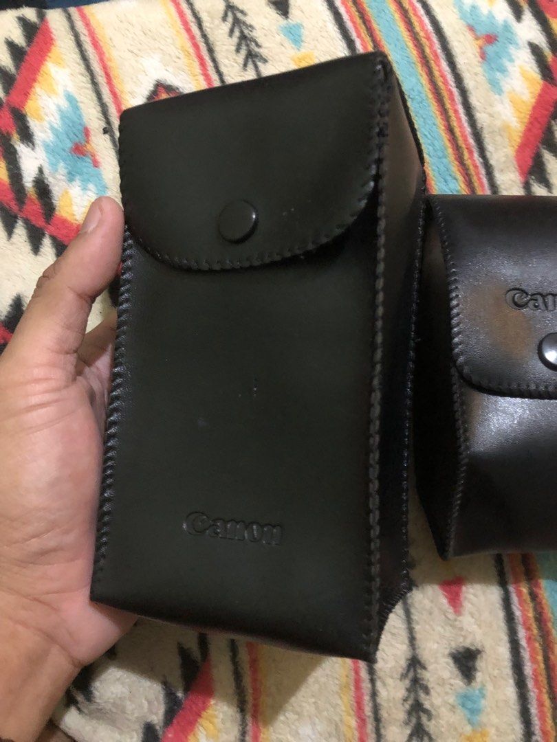 Canon soft leather pouches (Category: Camera Bags & Carriers) located in Quezon City. Submitted by markgolveo (Listing ID 1364601443, Image 3). Description: Canon soft leather pouches.
