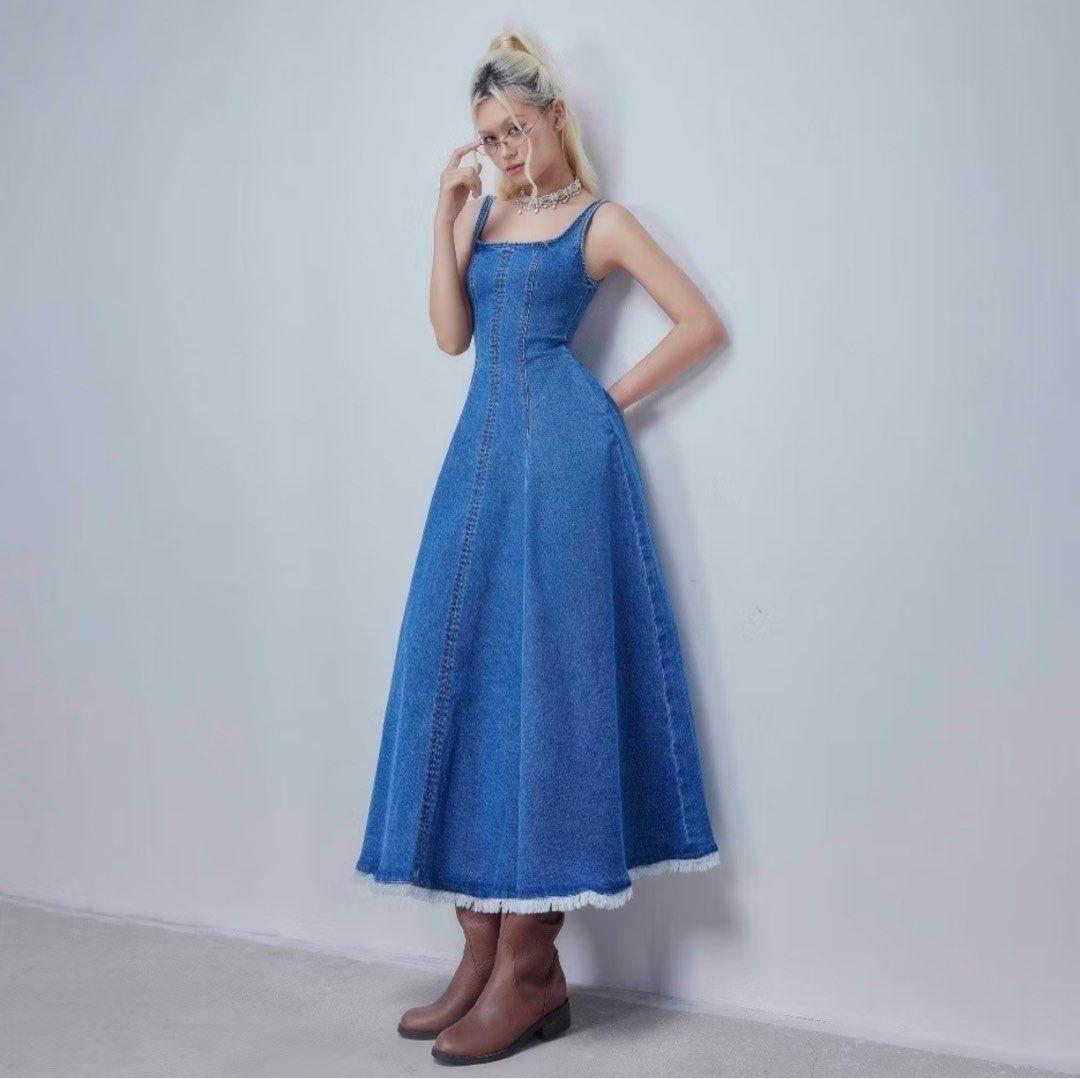CARA CLUB CLAIRE DENIM DRESS in White (Size L), Women's Fashion, Dresses & Sets, Dresses on Carousell CARA CLUB CLAIRE DENIM DRESS in White (Size L), Women's Fashion, Dresses & Sets, Dresses on Carousell