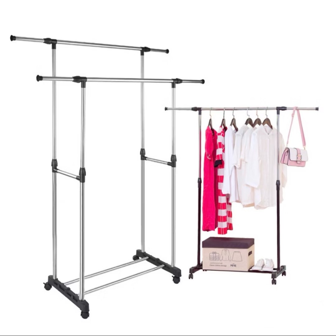Clothes Drying Rack | Adjustable Clothes Hanging Rack With Wheels ...