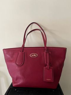 Coach Tote Bag (Taxi Red Leather)