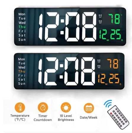 Digital wall clock