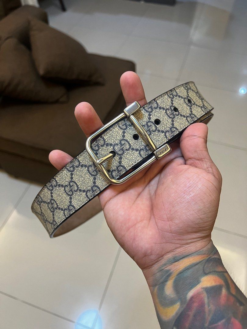 Gucci Blue GG Supreme Canvas (Category: Luxury Accessories) located in Valenzuela. Submitted by streetsource (Listing ID 1364747666, Image 2). Description: Gucci Blue GG Supreme Canvas Size 32 to 36 Condition almost new Authentic 7,499.