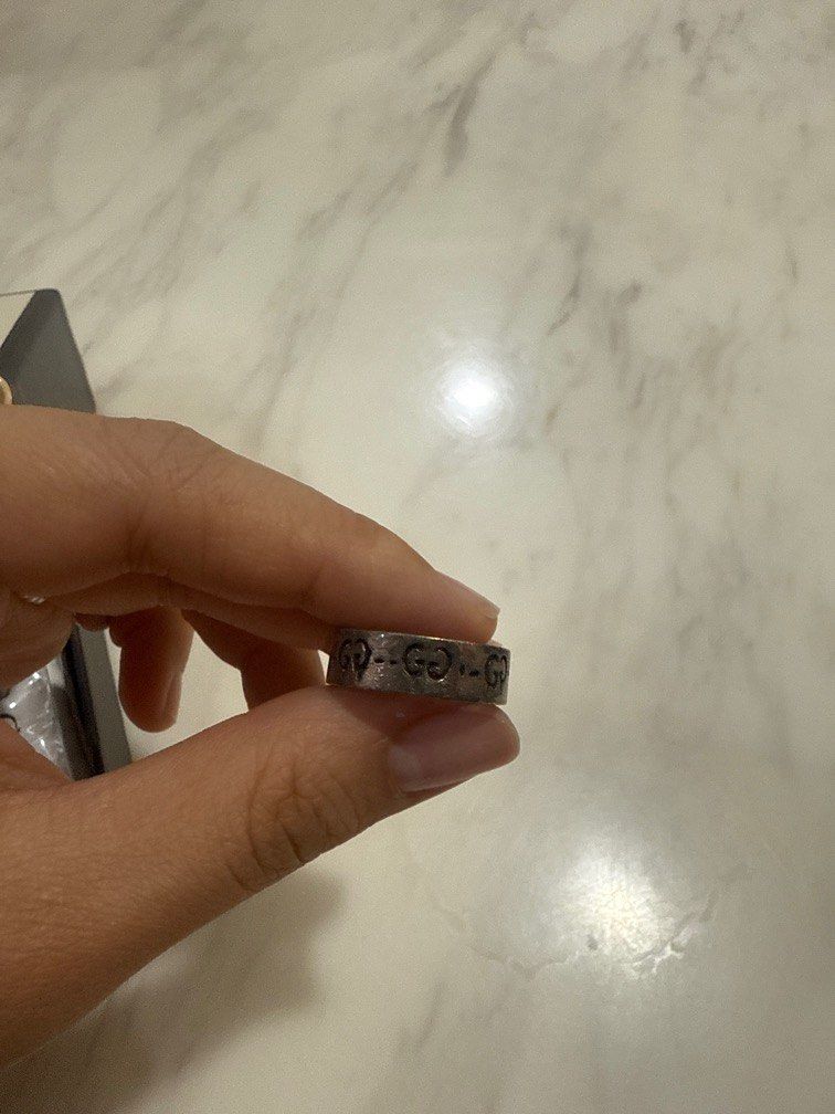 Gucci ghost ring (Category: Accessories) located in Petaling Jaya. Submitted by kelsiow (Listing ID 1364615813, Image 2). Description: Never really worn it before but it oxidised pretty quick Size 11 runs small Comes in full set of the original packaging Only shipping available .