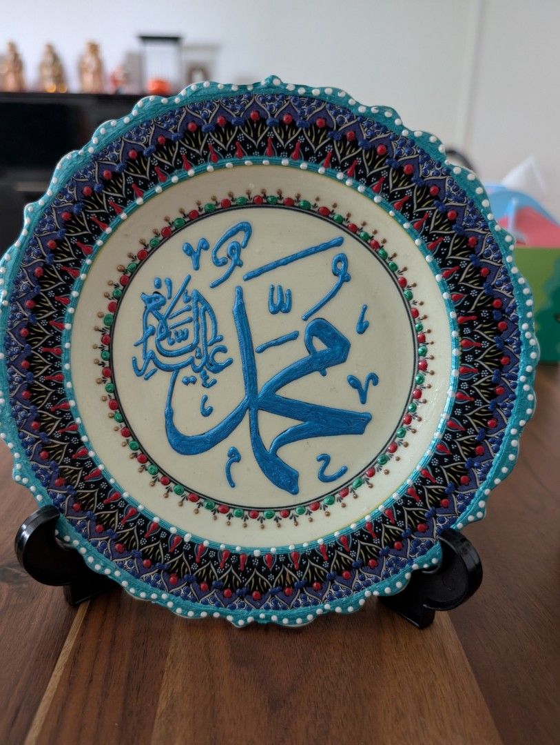 Handmade Turkish ceramic plate