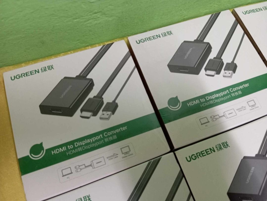 HDMI with USB to DP Display Port Converter UGREEN (Category: Cables & Adaptors) located in Quezon City. Submitted by carou85958 (Listing ID 1364675007, Image 3). Description: PAKIBASA MUNA... pag di ako maka reply ibig sabihin quota na ako kaya chat mo nalang ako MESSENGER rodolfo jong busuego 100% working 100% original 100% brandnew UGREEN HDMI + USB to DisplayPort Converter Cable Adapter for PC, Monitor, TV, etc. use p500each brandnew p700each 