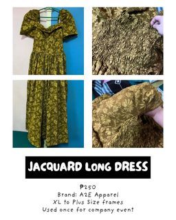 Jacquard Filipiniana Dress