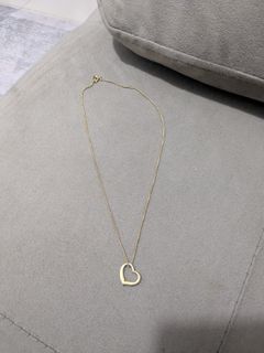 JPN Hanging Heart Gold Tone Necklace