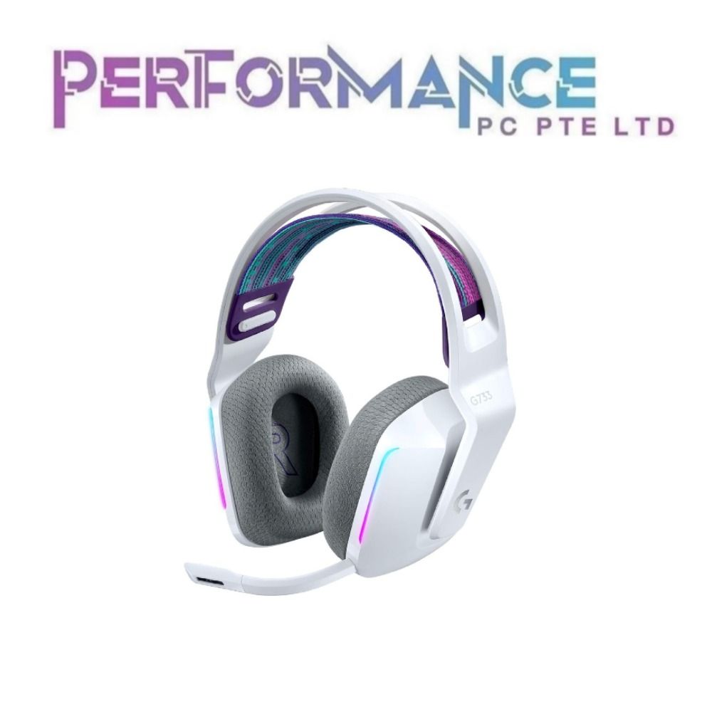 LOGITECH G733 WIRELESS RGB GAMING HS BLACK/WHITE/BLUE/LILAC (2 YEARS WARRANTY BY BAN LEONG TECHNOLOGIES PTE LTD) (Category: Headphones & Headsets) located in Singapore. Submitted by performance.pc.pte.ltd (Listing ID 1364611699, Image 3). Description: BLACK :$134 WHITE :$134 BLUE :$134 LILAC :$134 Please chat on Carousell to check stocks availability and quote respective listing at the store to purchase the carousell listed price. STORE PICK UP A