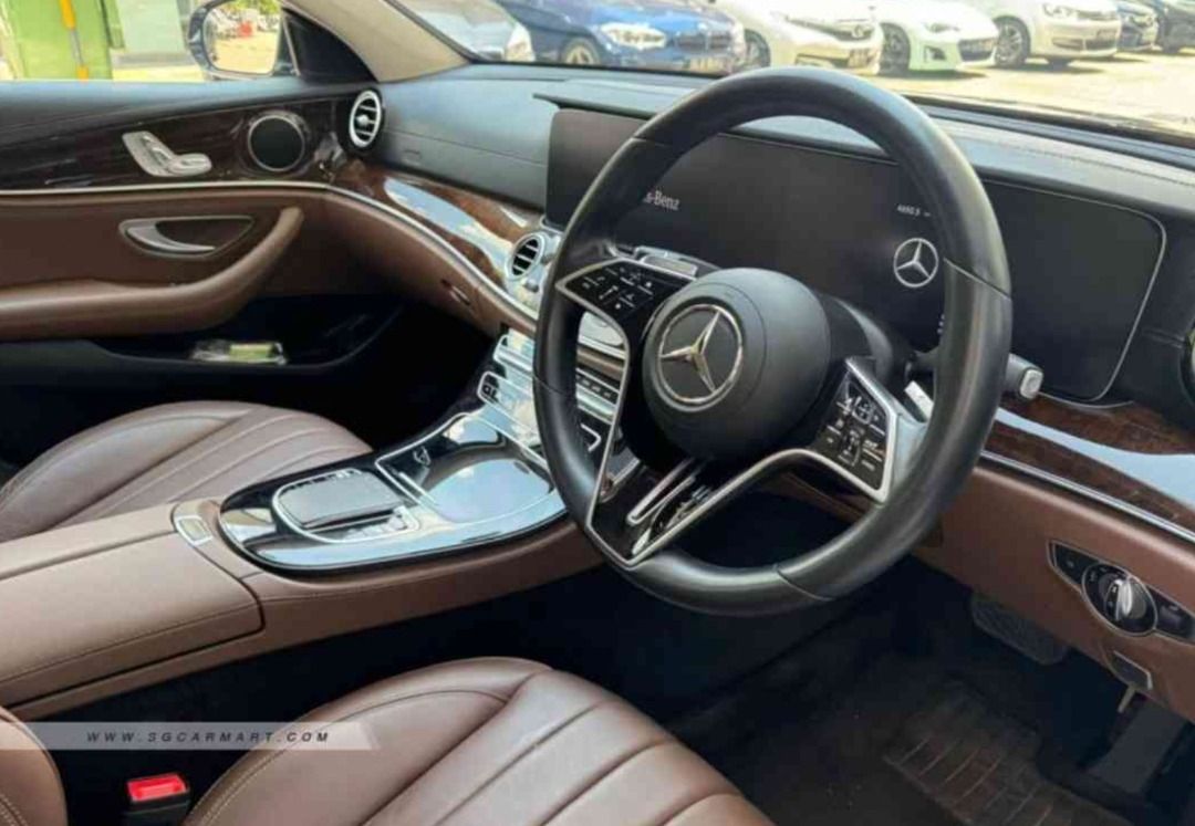 Mercedes-Benz E-Class Saloon E200 Exclusive (A) (Category: Used Cars) located in Singapore. Submitted by jrlim888 (Listing ID 1364757069, Image 2). Description: CNC Agent Unit - 10 years warranty Major servicing B+ done on Jan 25 New Tyres changed on Feb 25 New brake disc and pads changed on April 25 Engine Oil servicing done on April 25 Coolant, thermostat replaced June 25 Engine and Gear mounting replaced June 25 Open to viewing anytime, Price 
