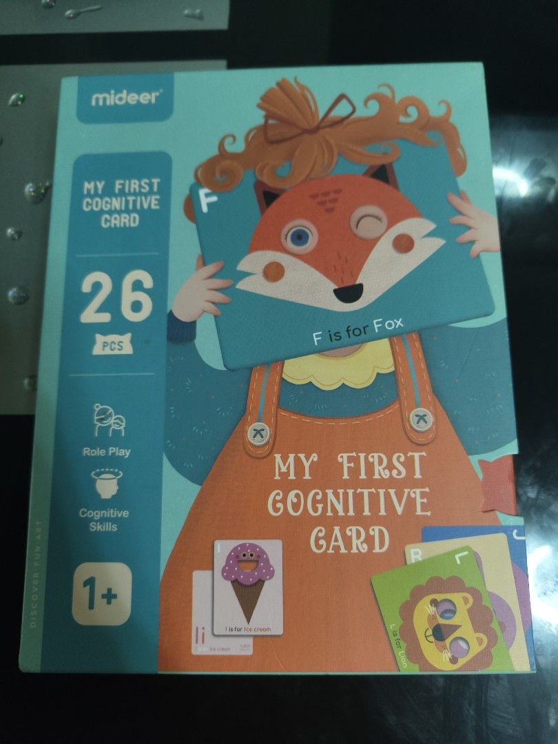 Mideer My First Cognitive Card (Category: Educational & Learning Toys) located in Manila. Submitted by k0hi_ (Listing ID 1364616234, Image 1). Description: In great condition, available for pickup :)).