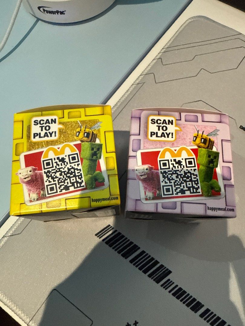 minecraft happy meal pink wool and honey comb block, Hobbies & Toys ...
