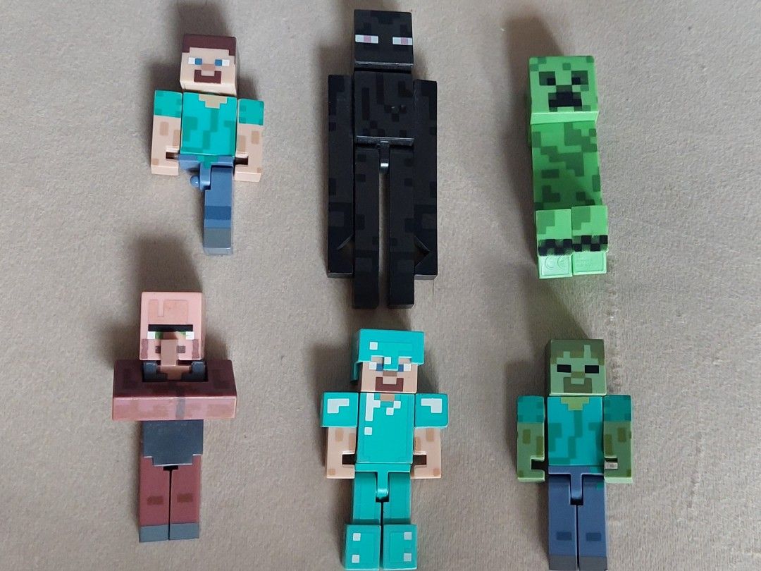 Minecraft Toy Figures Set (Category: Figurines & Statues) located in Pasig City. Submitted by toydaddyph (Listing ID 1364623521, Image 2). Description: Items are a set of assorted loose Minecraft toy figures and accessories released in 2014. Except for the Horse, all figures are original licensed products. Items are sold only as a set. What you see is what you'll get. For loose toys, figures are in relatively good condition. One figure, however, 