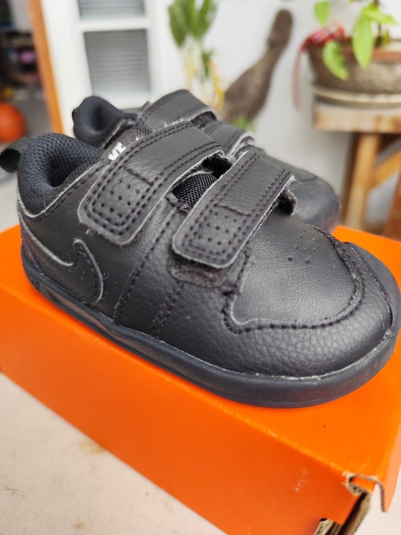 Nike Pico 5 Black Shoes (Category: Babies & Kids Fashion) located in Bacoor. Submitted by deedeiadeng (Listing ID 1364643074, Image 3). Description: Nike Puco 5 (TDV) Black Rubber Shoes Lightly used. Perfect for toddlers just learning how to walk as the wide front support stable steps. Size 5c RFS Outgrown. Slightly Negotiable. pickup or shipping c/o buyer.