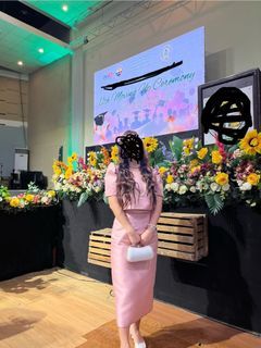 Filipiniana Gazar Fabric Terno for rent