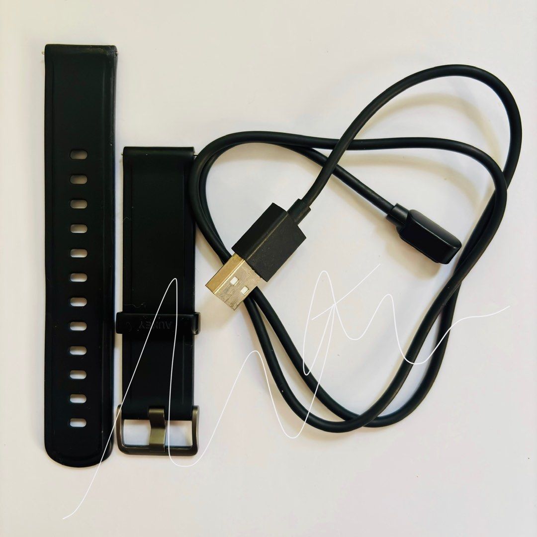 (ORIGINAL) PRELOVED STRAP dan KABEL SMARTWATCH AUKEY LS02