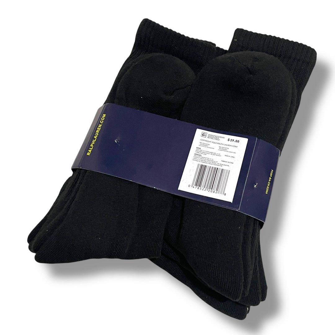 Polo Ralph Lauren Crew Socks (Category: Socks) located in Marikina City. Submitted by 1800shelves (Listing ID 1364718207, Image 3). Description: Onhand | Brand new Polo Ralph Lauren Crew Socks 1 pair = 🏷️ P 199 3 pairs = 🏷️ P 499 6 pairs = 🏷️ P 899 PM for more details. Marikina 📍.