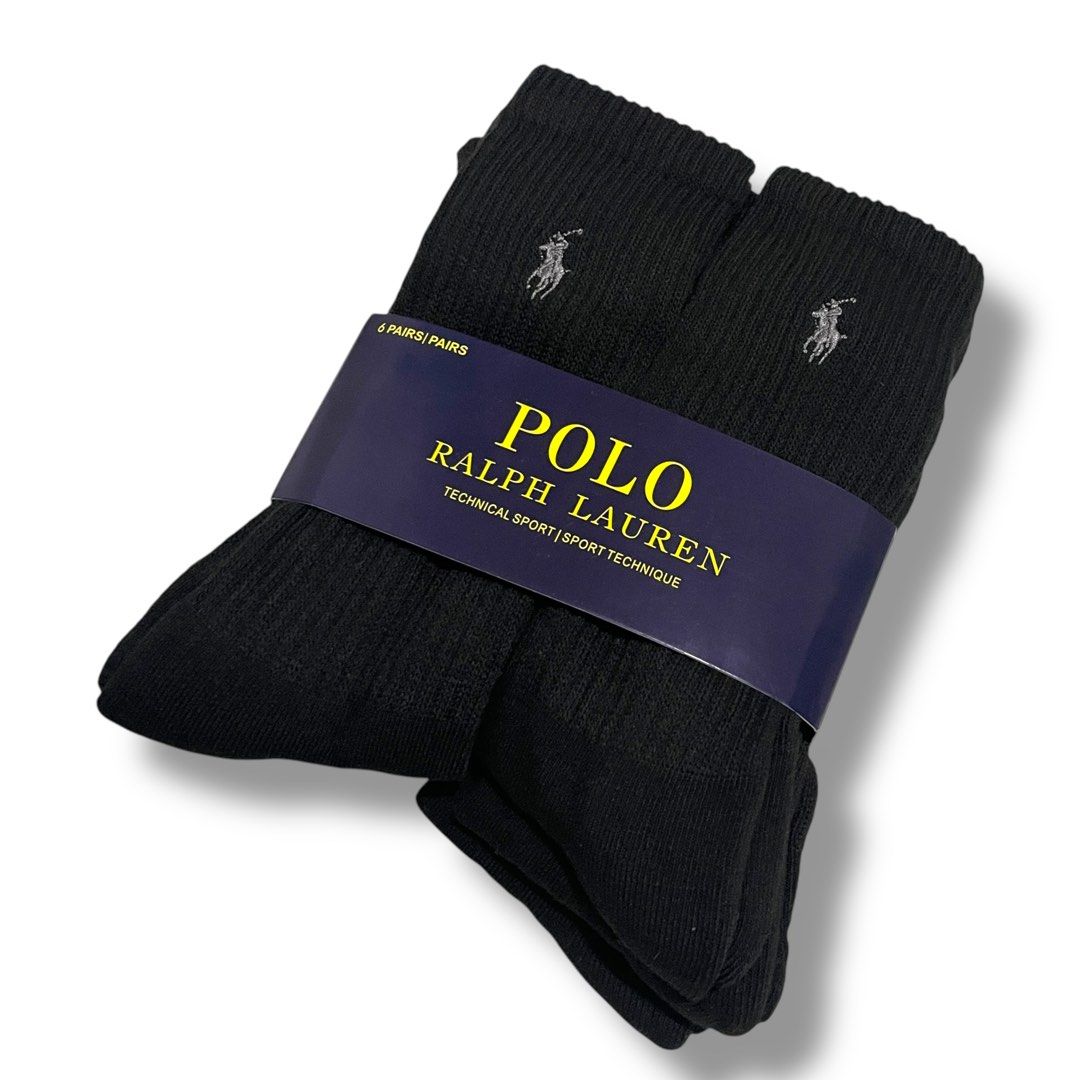 Polo Ralph Lauren Crew Socks (Category: Socks) located in Marikina City. Submitted by 1800shelves (Listing ID 1364718207, Image 2). Description: Onhand | Brand new Polo Ralph Lauren Crew Socks 1 pair = 🏷️ P 199 3 pairs = 🏷️ P 499 6 pairs = 🏷️ P 899 PM for more details. Marikina 📍.