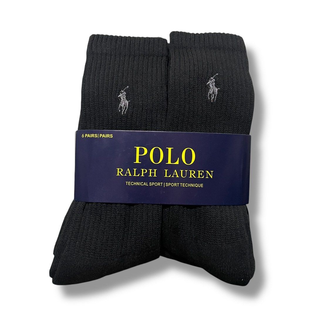 Polo Ralph Lauren Crew Socks (Category: Socks) located in Marikina City. Submitted by 1800shelves (Listing ID 1364718207, Image 1). Description: Onhand | Brand new Polo Ralph Lauren Crew Socks 1 pair = 🏷️ P 199 3 pairs = 🏷️ P 499 6 pairs = 🏷️ P 899 PM for more details. Marikina 📍.