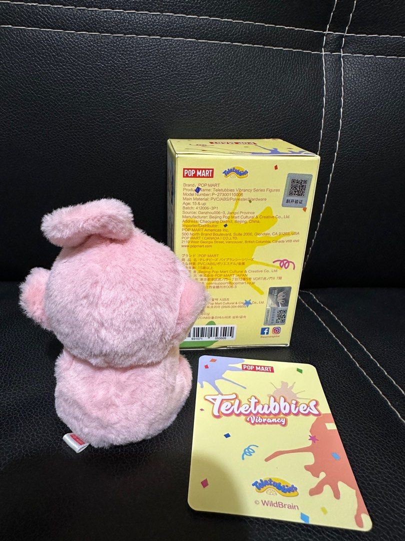 Pop mart Teletubbies vibrancy peach po (Category: Designer & Blind Box Toys) located in Pasay City. Submitted by biancabee25 (Listing ID 1364729468, Image 2). Description: Teletubbies vibrancy Peach po Unsealed, box opened at the bottom Complete with box, card & foil.