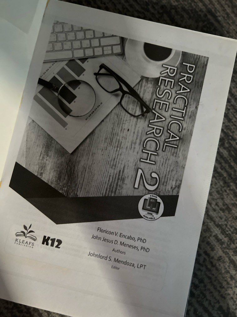 Practical Research 2 (Category: Textbooks) located in Calamba. Submitted by gaaaam (Listing ID 1364660231, Image 2). Description: No annotations or highlights With plastic cover.