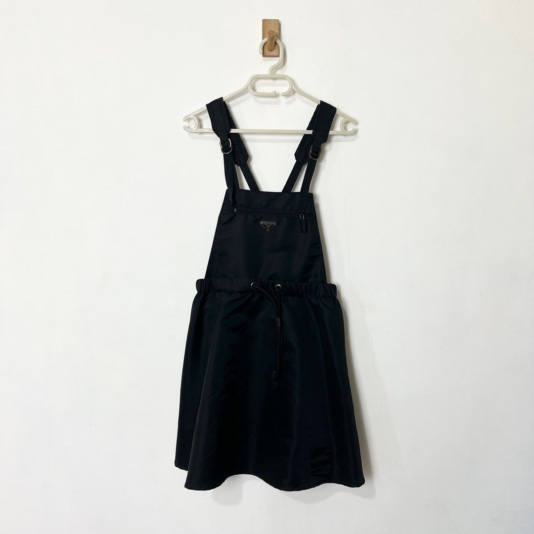 Prada Re Nylon Gabardine Dress (Category: Luxury Apparel) located in Baguio. Submitted by oh.seph (Listing ID 1364706841, Image 3). Description: 40 on tag Width – 8 Length – 28-29.5 (excluding strap length).