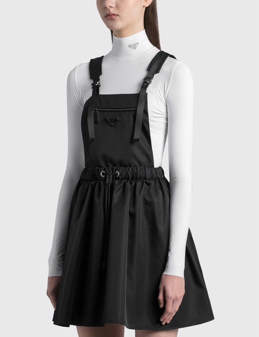 Prada Re Nylon Gabardine Dress (Category: Luxury Apparel) located in Baguio. Submitted by oh.seph (Listing ID 1364706841, Image 2). Description: 40 on tag Width – 8 Length – 28-29.5 (excluding strap length).