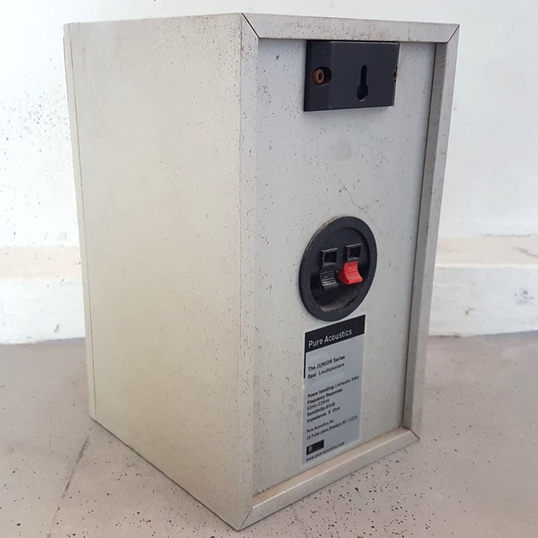 PURE ACOUSTIC Speaker System, ONE JUNIOR Series 140 Watts Loudspeaker, from USA, HIFI, Home Entertainment, TV, Soundbar, Karaoke, Multimedia, Decorative Display, Studio Exhibit, Café Theme, F&B Showpiece, Professional Sound System, Movie Props (Category: Soundbars, Speakers & Amplifiers) located in Singapore. Submitted by discountshop (Listing ID 1364758342, Image 3). Description: PURE ACOUSTIC Speaker System, Brooklyn, New York, Original JUNIOR 