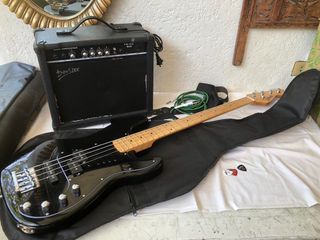 Slightly Used Bass Guitar With Amplifier And Accessories (Paranaque Area)