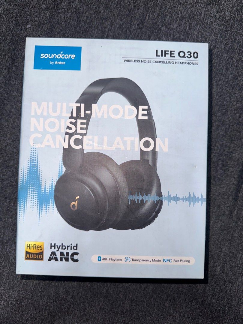 Soundcore Life Q30 (Category: Headphones & Headsets) located in San Isidro. Submitted by makeupcos (Listing ID 1364618506, Image 2). Description: Below SRP price Never been used! From Soundcore official Store. RFS: Hindi magagamit (madaming headphones).