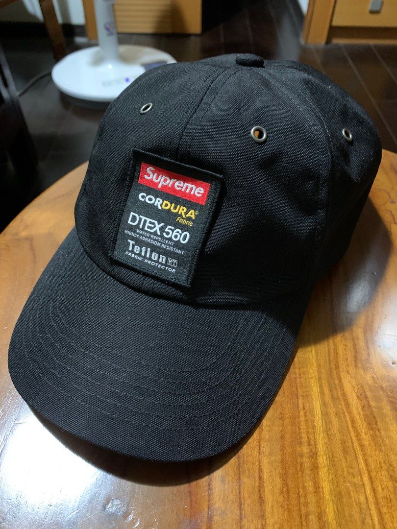 Supreme Cordura Teflon Label 6-Panel Black, 他的時尚, 手錶及