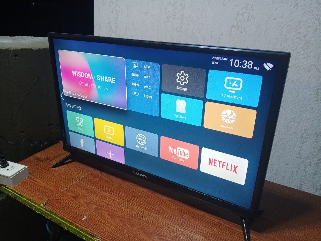 Techwoo led smart tv 32 inches (Category: TV) located in Caloocan City. Submitted by princessyumie (Listing ID 1364683914, Image 2). Description: techwoo smart led tv 32 inches No issue With remote Include tv stand and remote Location San vicente kiko camarin 4000 #UNLIMITED TEST TO SAWA TEST MUNA BAGO BAYAD!!!!!.... We offer pick up lalamove or cash on deliver......