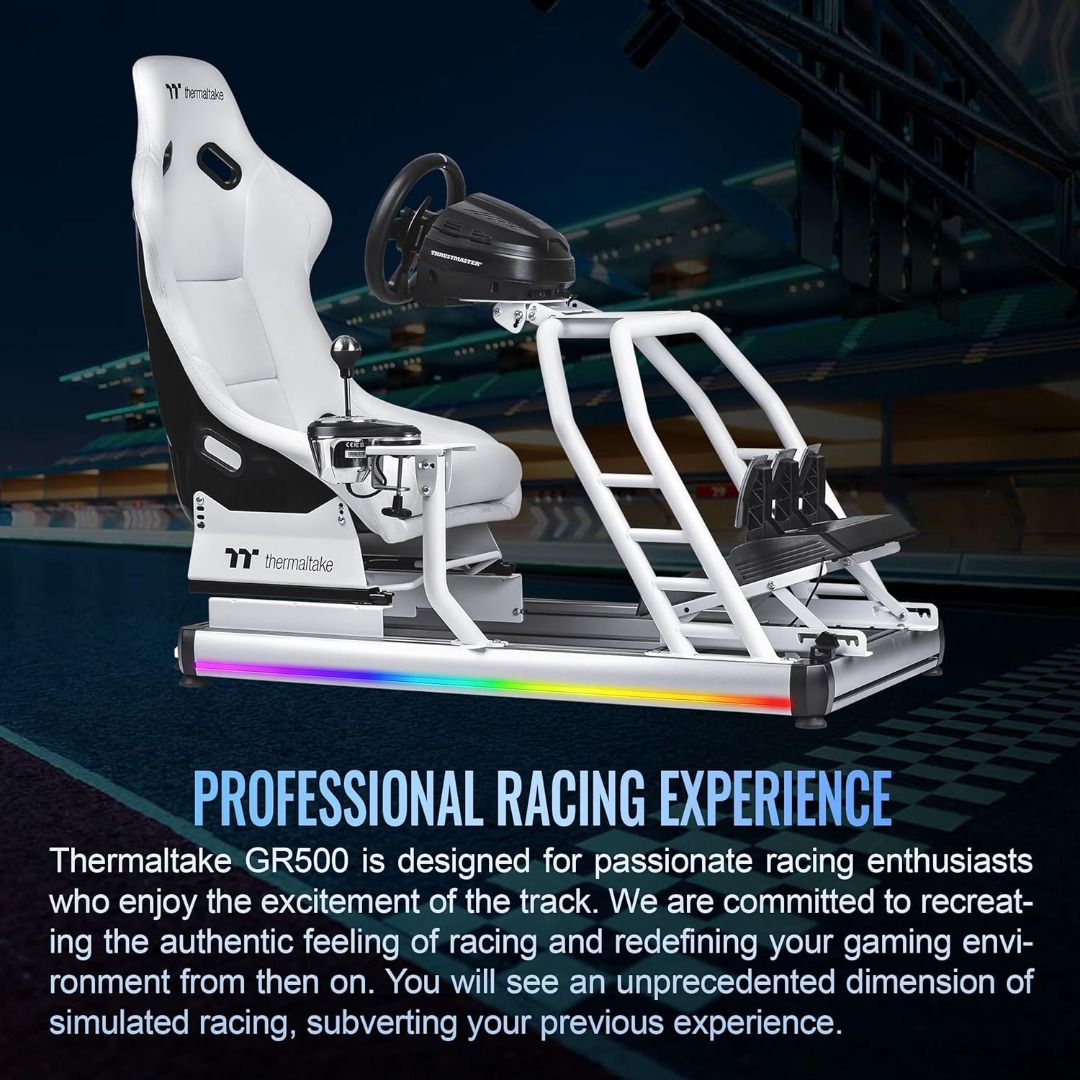 Thermaltake GR500 Racing Simulator Cockpit, Compatible with Trustmaster ...