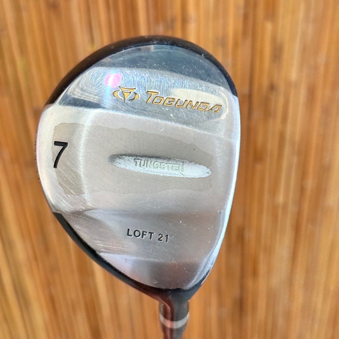 Tobunda Twin Tungsten 21° 7 Wood Regular Graphite Shaft Golf Pride Grip Tobunda Twin Tungsten 21° 7 Wood Regular Graphite Shaft Golf Pride Grip