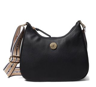 Tommy Hilfiger TH Women’s Black Hobo Guitar Strap Crossbody Bag