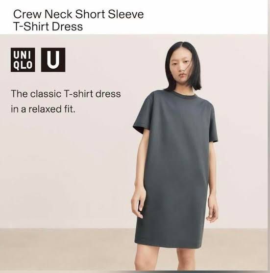 UNIQLO TSHIRT DRESS (Category: Activewear) located in Badoc. Submitted by fourforfourtrift (Listing ID 1364741203, Image 2). Description: 1 black, 1 white 450 each, nego if sure buyer as pack Size on Tag Authentic Never been used .