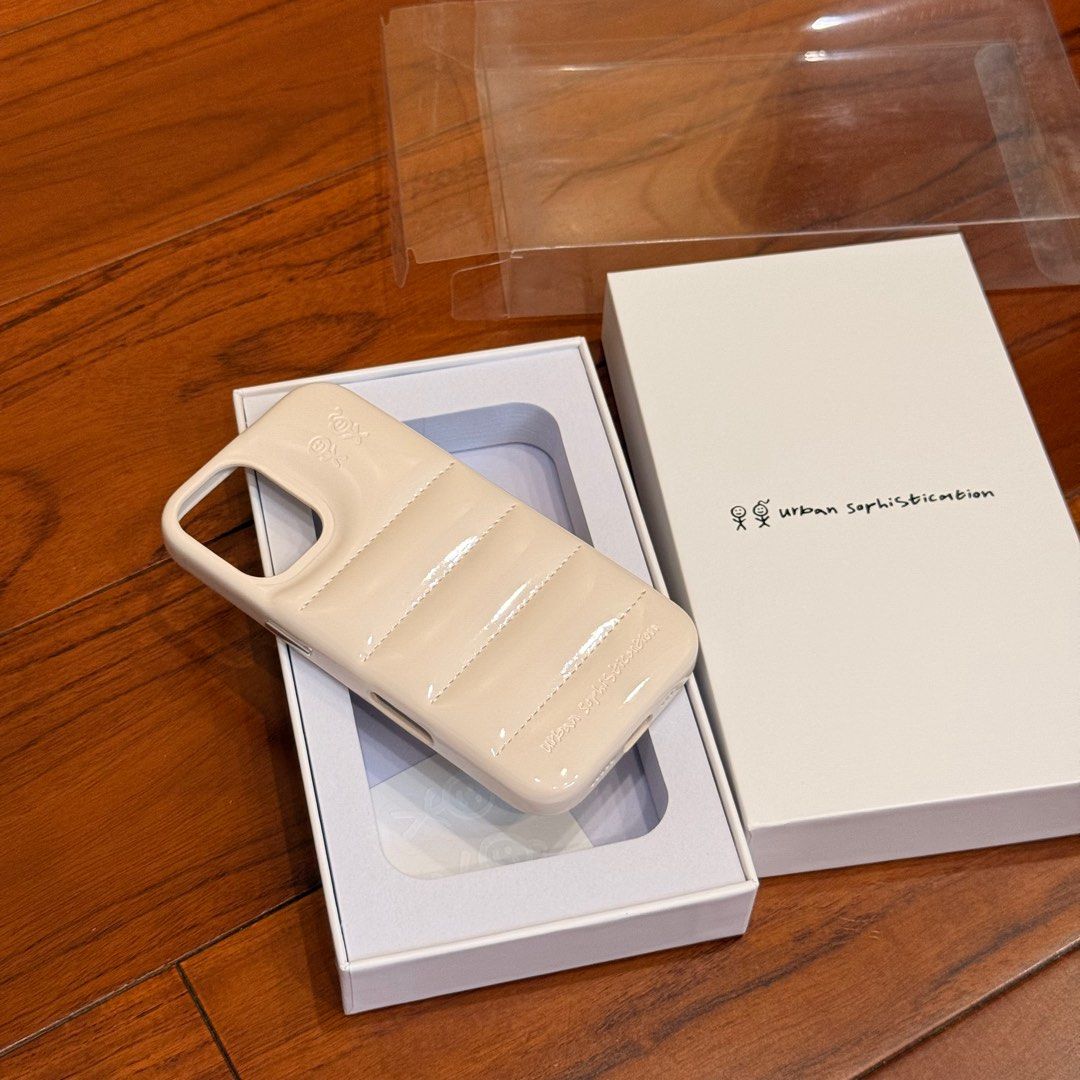 URBAN SOPHISTICATION iPhoneケース THE Puffer Oat Milk The Puffer Case® - Oat Milk | Urban Sophistication