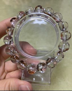 高質天然全淨體骸骨水晶手鏈11mm+64241448736769110