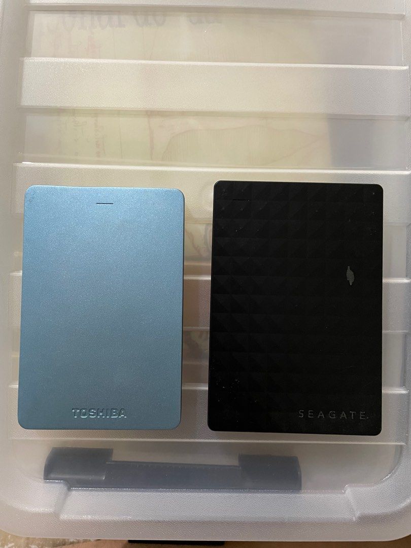 1TB External Hard Drivr (Category: Hard Disks & Thumbdrives) located in Quezon City. Submitted by chaelmangibin (Listing ID 1364762869, Image 1). Description: Selling 2pcs 1TB External Hard Drives: - 1 Seagate 1TB External HDD (like new and barely used - this was only used to play movies through our TV but is barely used due to Netflix and YouTube subscriptions) - SOLD - 1 Toshiba 1TB External HDD (used regularly but most as storage for files) I 