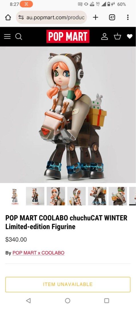 只有一個❤️ POP MART COOLABO chuchuCAT WINTER Limited