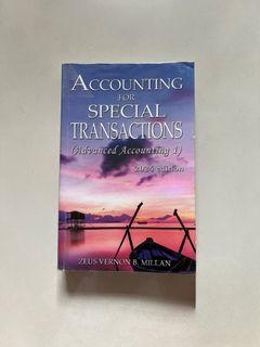 Accounting for Special Transactions 2024 by Millan