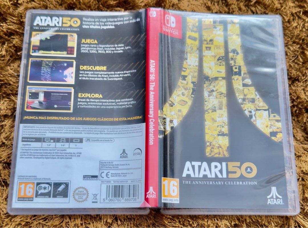 Atari 50: The Anniversary Celebration Switch Game (Category: Nintendo) located in General Trias. Submitted by miggys_booth (Listing ID 1364818622, Image 1). Description: Used switch game Complete with case Kindly expect some signs of usage Tested and working on Switch V1/V2/OLED.